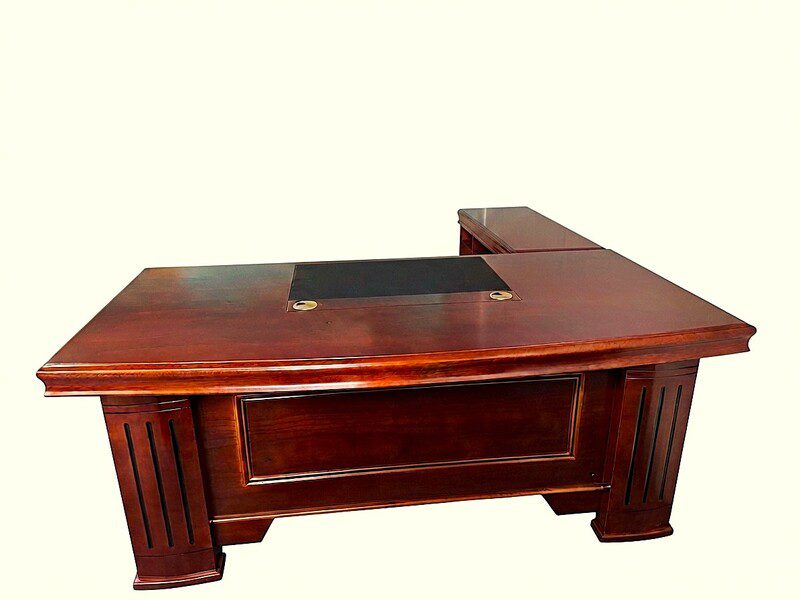 Executive Table-Mahogany veneer. L-Shape 1.8m (DEE0518)