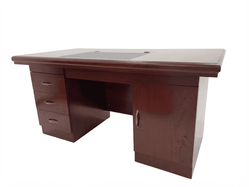 Office / Study Desk-Mahogany veneer-1.6m/160cm (DEE5116)