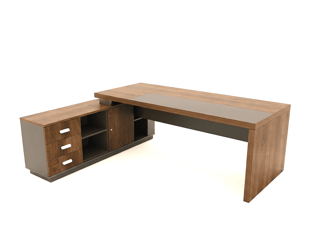 Executive Table L-Shape 2m (DHH0120W) - Image 2